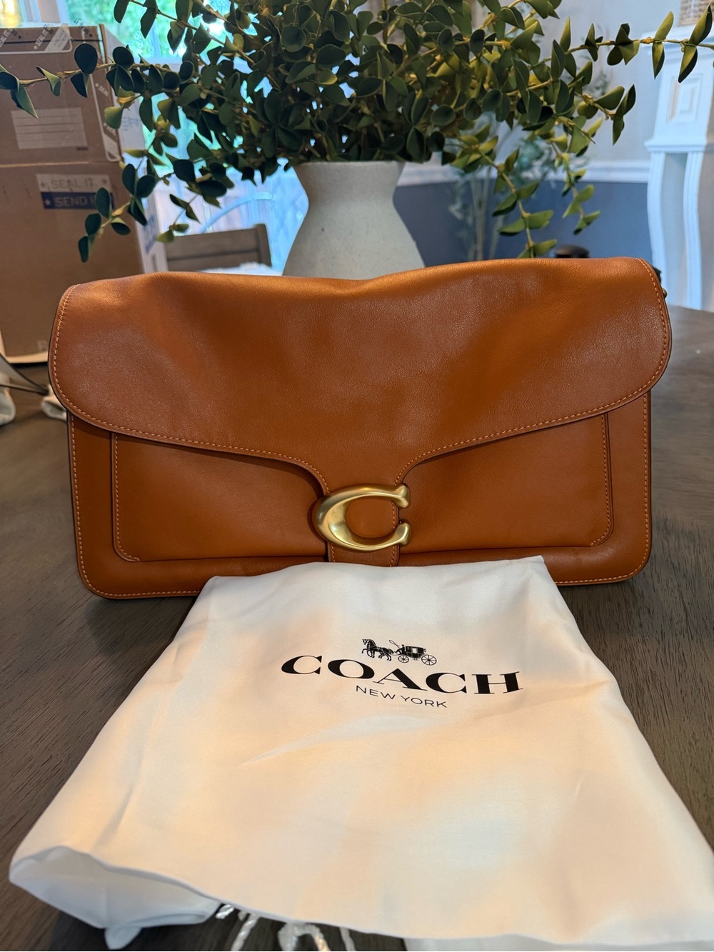 Coach Tabby 36 Shoulder Bag in Amber  Brown NWOT